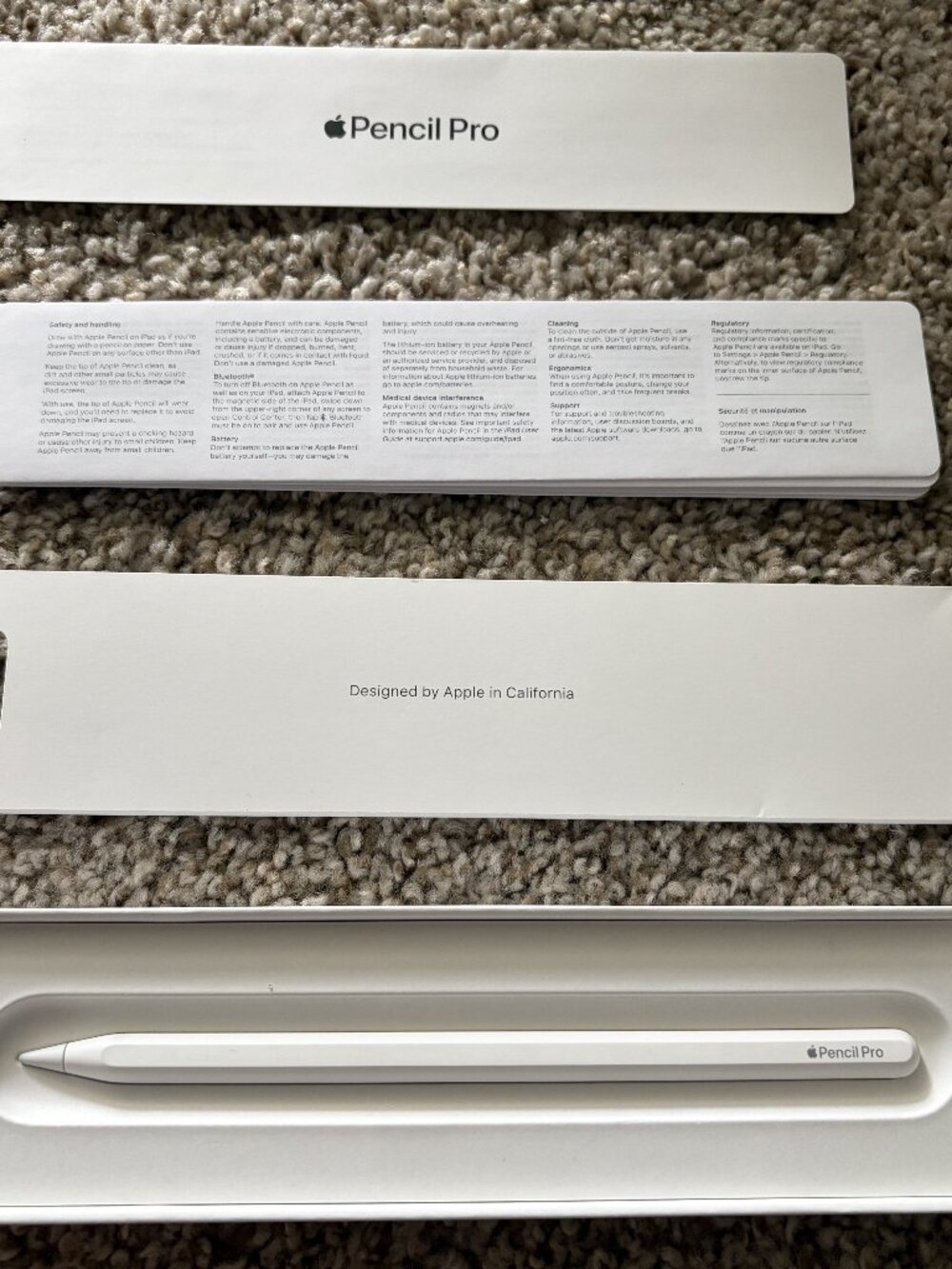 Apple Pencil Pro – Never Used.